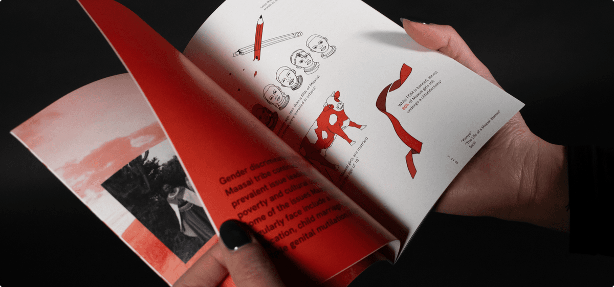 Woven in Colour book spine and pages