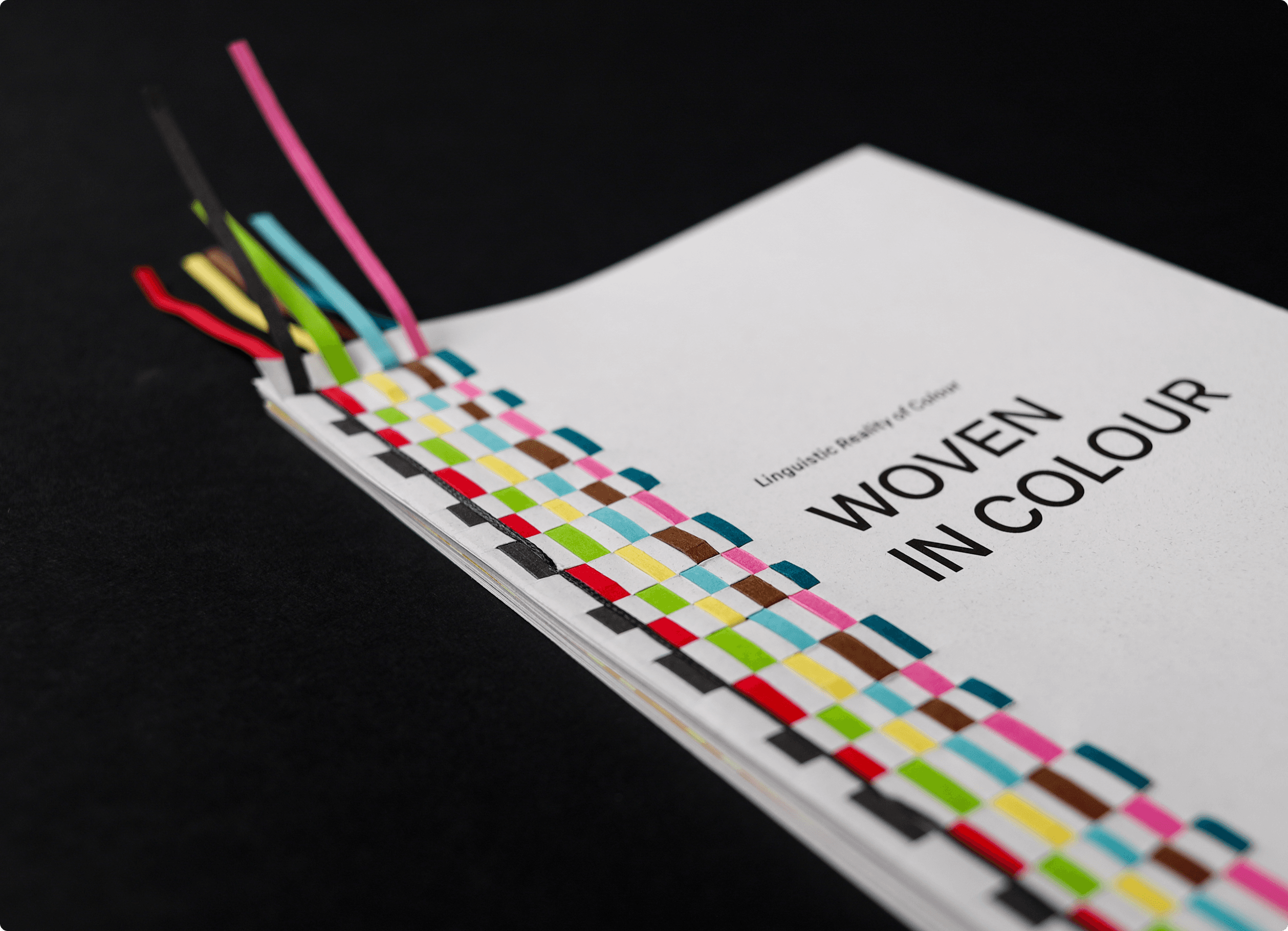 Woven in Colour book interior pages